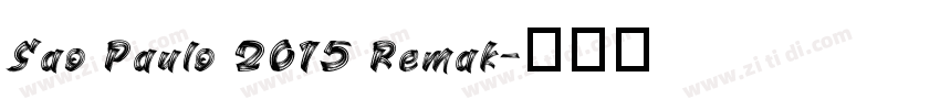 Sao Paulo 2015 Remak字体转换